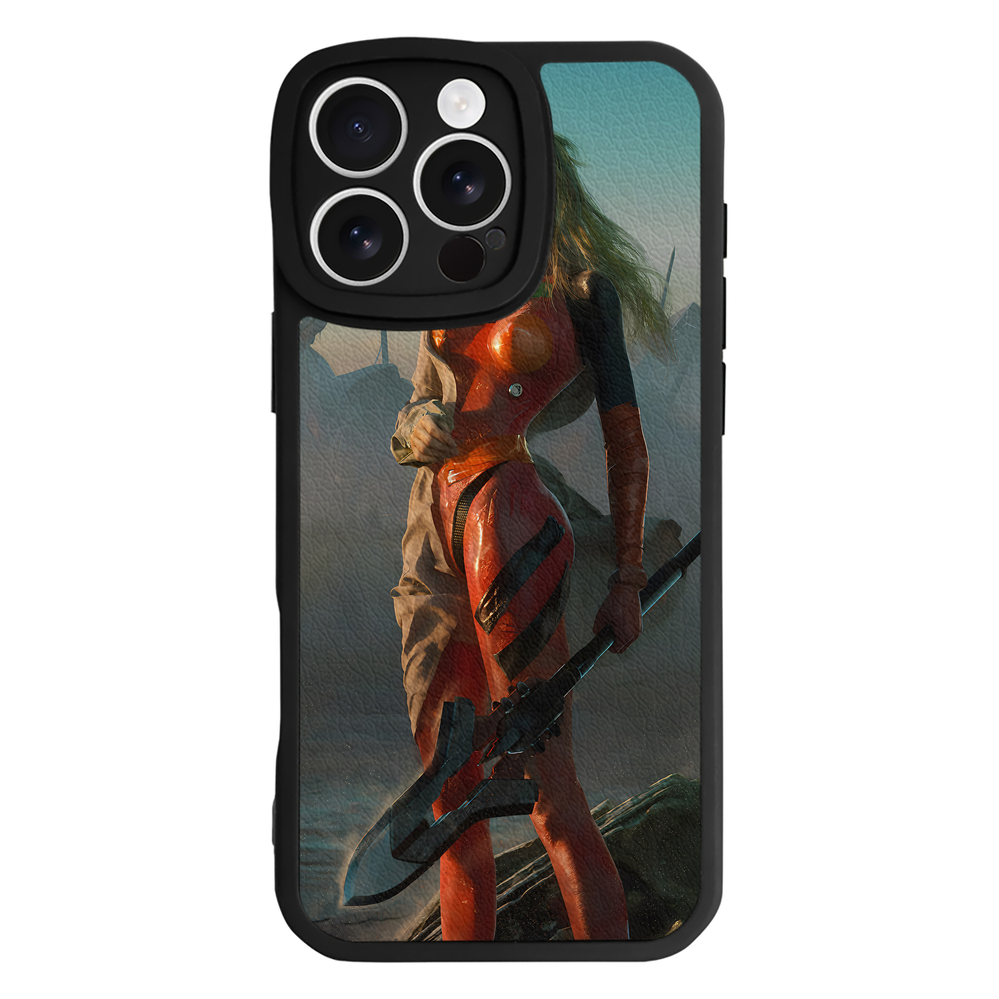（画像用） EVA 新世紀エヴァンゲリオン 【iPhone 16シリーズ対応】シリコンスマホケース（レザー調） 材質：シリコン